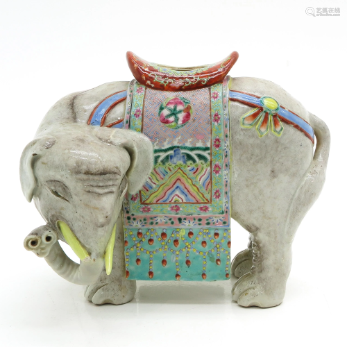 A Chinese Elephant Sculpture