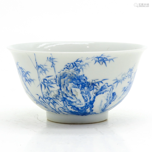 A Blue and White Bowl