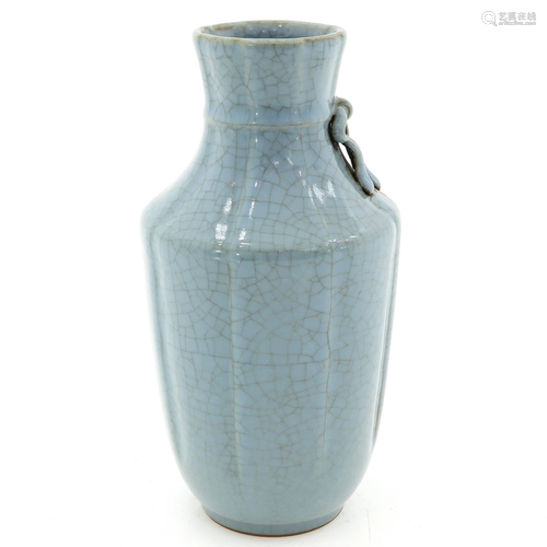 A Blue Glaze Vase