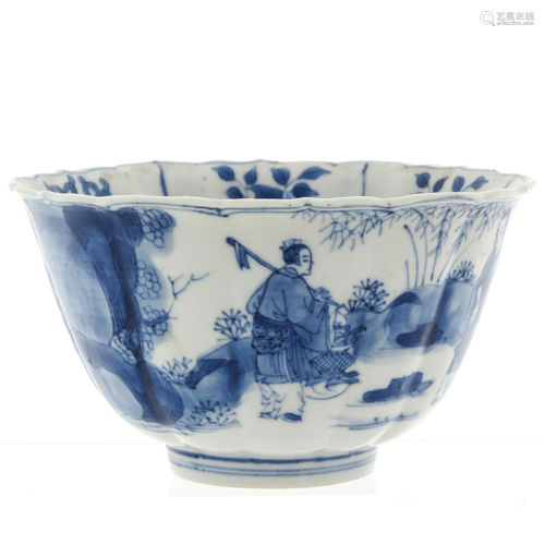 A Blue and White Bowl