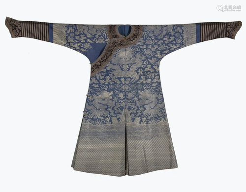 Chinese Qing Imperial Gauze Dragon Robe