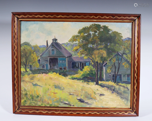 D A Mercurio; New England Barn Oil / Board