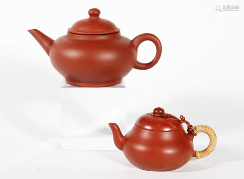 2 Chinese 19 Century Yixing Teapots