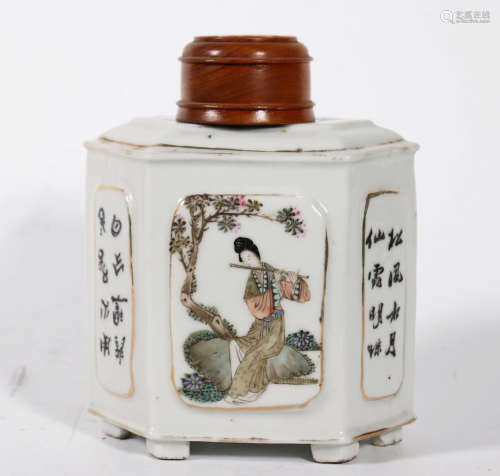 Chinese Qing Dynasty Porcelain Tea Can…
