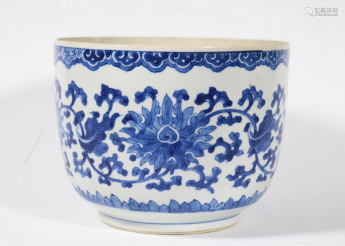 Chinese Kangxi Blue & White Porcelain Planter