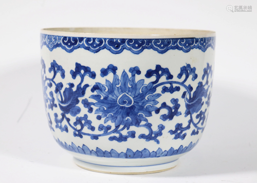 Chinese Kangxi Blue & White Porcelain Planter