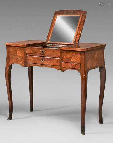 Dressing table in rosewood veneer and amaranth. Tr…