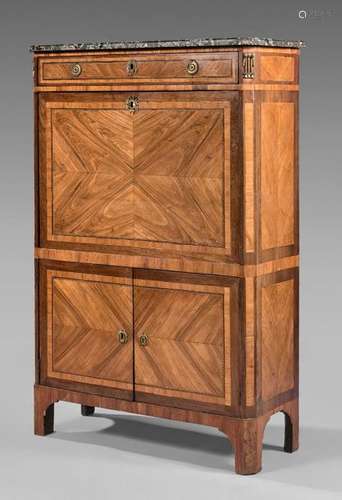 Secretary in rosewood veneer with butterfly wings …