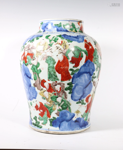 Chinese 17 C Transitional Wucai Porcelai…