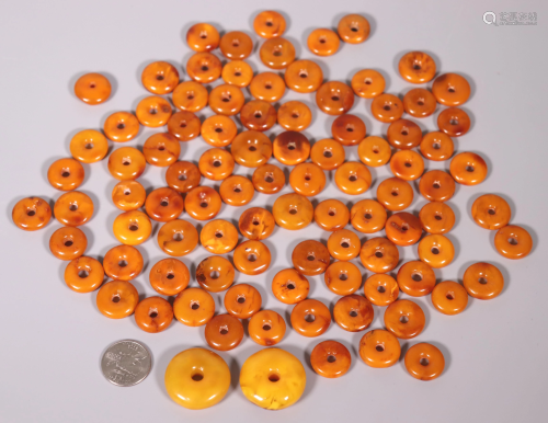 100+ Chinese Butterscotch Amber Beads;…