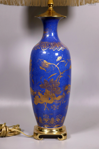 Chinese Qing Dynasty Powdered Cobalt …