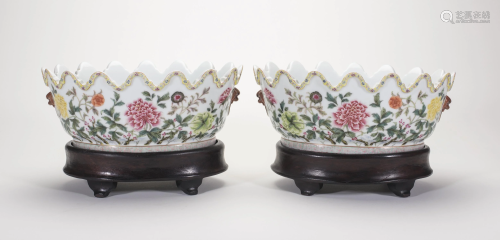 Pr Chinese Republic Famille Rose Porcelain Bowls