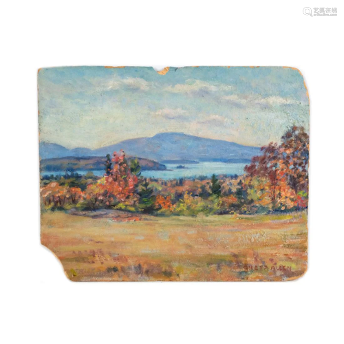 Greta Allen O/B Mountain Lake Scene