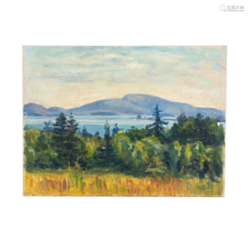 Greta Allen O/B Mountain Lake Landscape