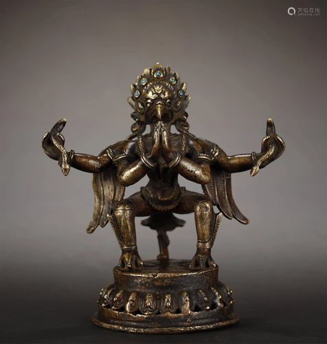 Early Stage, Alloy Copper Buddha Statue