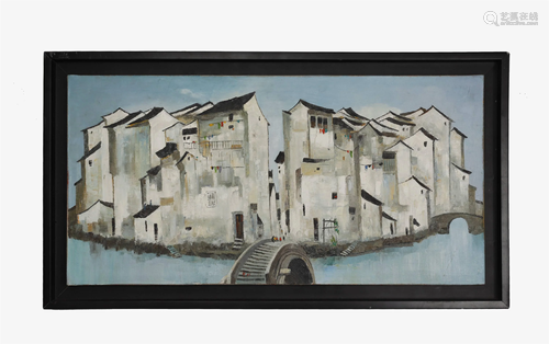 Wu Guanzhong, Oil Painting