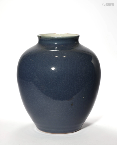 Qing Dynasty, Powder Blue Jar