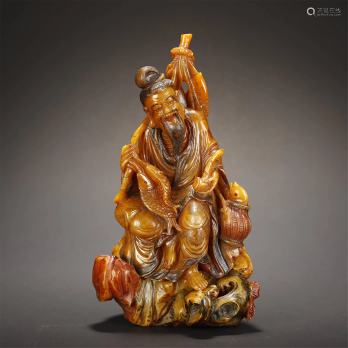 Shou Shan Stone Figure Ornament