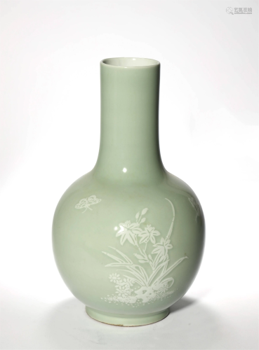 Qing, Celadon Vase