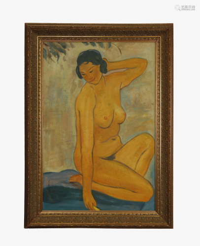 Pan Yuliang, Oil Painting Naked Lady