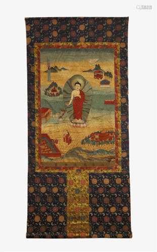 Thangka Embroidered, Mark``Da Qi…