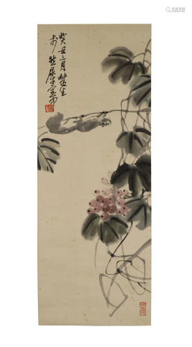 Lai Shusheng, Flowers Painting on Paper…