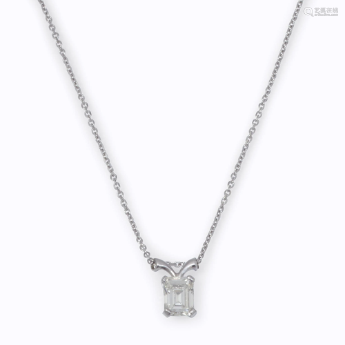 A diamond pendant,