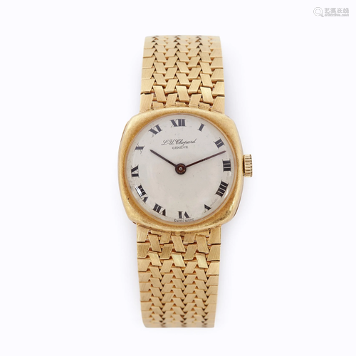 A lady's eighteen karat gold watch, Chopard,