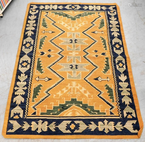 Geometric Flat Weave Rug