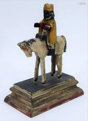 Mexican Biblical Magi on Horse Santos Sta…