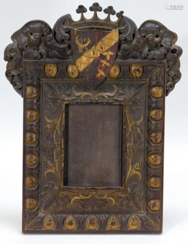 Marshall Cutler Carved Wood Picture Frame