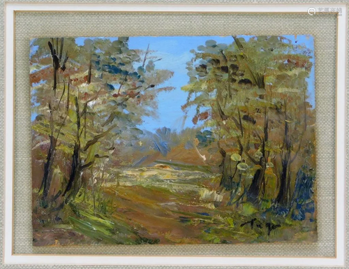 Signed Tega Post Impressionist Landscape Pa…