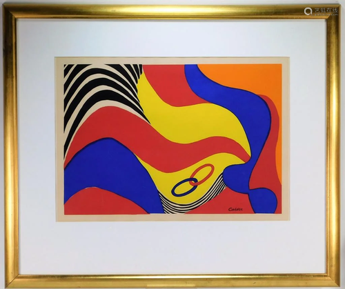 Alexander Calder Modern Primary Color Lith…