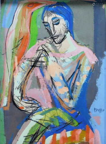 Josef Presser Figurative Expressionist Pai…