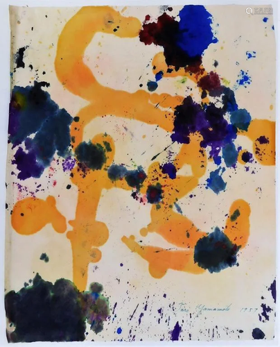 Taro Yamamoto Abstract Expressionist WC …