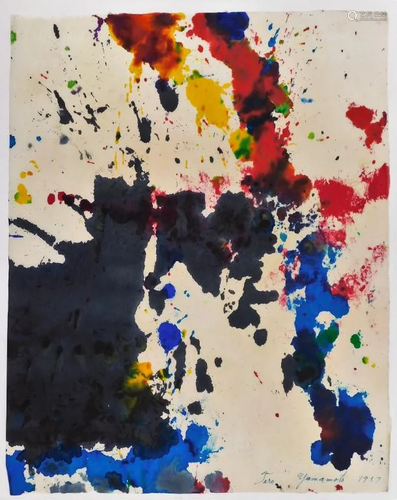 Taro Yamamoto Abstract Expressionist WC …