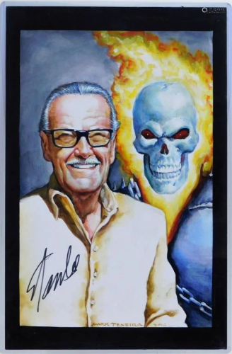Mark Texeira Stan Lee Signed Ghost Rider Pai…
