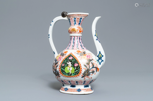 A rose-Imari 'aftaba' ewer for the Islamic market,