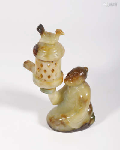 Han Dynasty - Hetian Jade Lamp