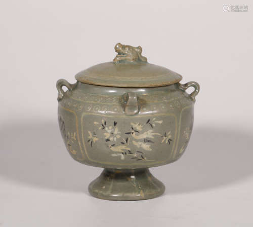 Song Dynasty - Patterned Goryeo Ware Jar