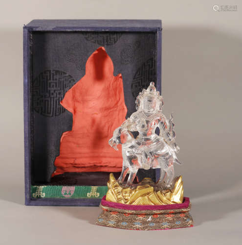Qing Dynasty - Crystal Buddhist Statue
