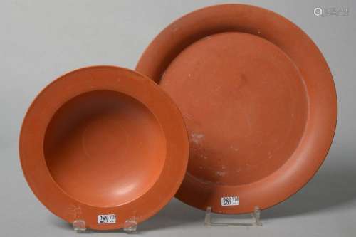 One plate and one sigillera terracotta plate. Work…