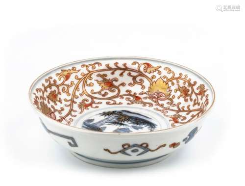 An Antique Japanese Signed Imari Gilt Decorated Bowl
