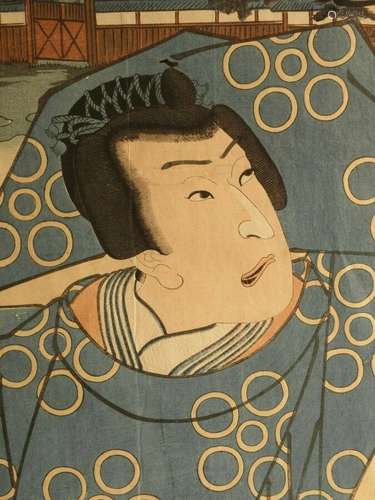 JAPANESE WOODBLOCK PRINT UTAGAWA KUNISADA TOYOKUNI III