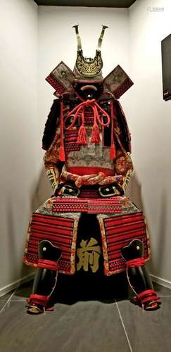 The Kabuto and Armor Full Set Japanese Traditional  Used  SAMURAI