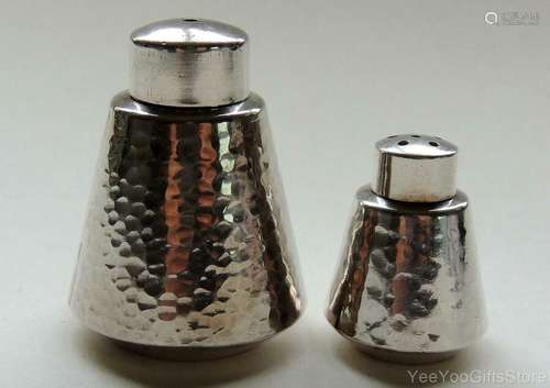 RARE Japanese STERLING SILVER 990 salt-pepper SHAKERS