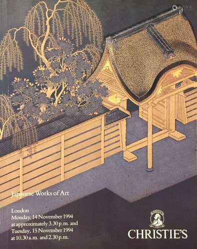 Auction Catalog Japanese Works of Art Christie’s Nov 14, 15 1994 London