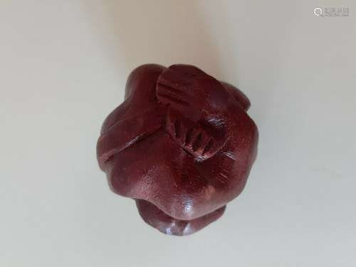 Nice Quality Hand Carved Man in a Ball