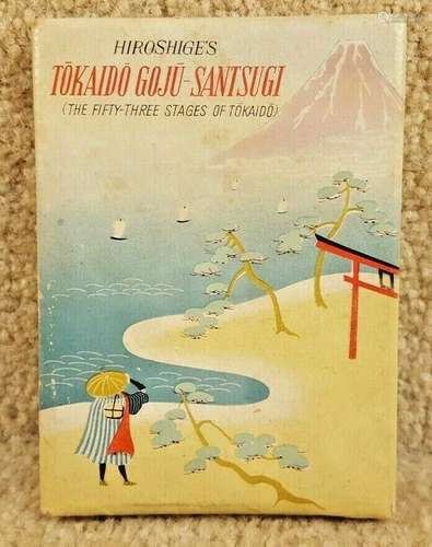 Vintage Hiroshige's Tokaido Goju Santsugi The Fifty Three Stages of Tokaido Book