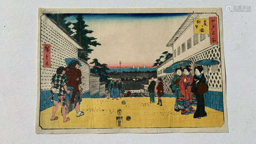 Hiroshige circa 1855 - asian art - Japanese woodblock print - ukiyoe